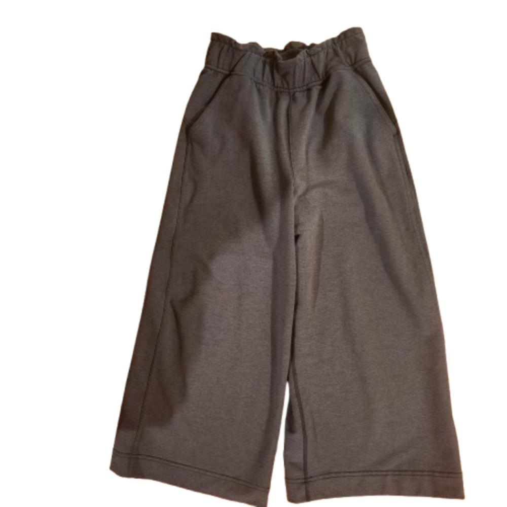 Lululemon Charcoal Grey Paperbag Waist Wide-Leg Pants Size 2